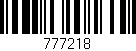 Código de barras (EAN, GTIN, SKU, ISBN): '777218'