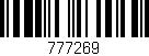 Código de barras (EAN, GTIN, SKU, ISBN): '777269'