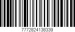 Código de barras (EAN, GTIN, SKU, ISBN): '7772824138339'