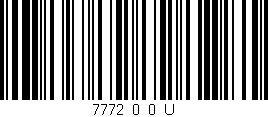 Código de barras (EAN, GTIN, SKU, ISBN): '7772_0_0_U'