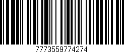 Código de barras (EAN, GTIN, SKU, ISBN): '7773559774274'