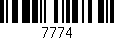 Código de barras (EAN, GTIN, SKU, ISBN): '7774'