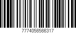Código de barras (EAN, GTIN, SKU, ISBN): '7774056566317'