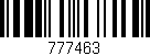 Código de barras (EAN, GTIN, SKU, ISBN): '777463'
