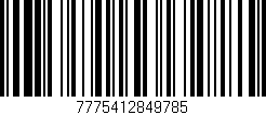 Código de barras (EAN, GTIN, SKU, ISBN): '7775412849785'