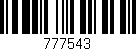 Código de barras (EAN, GTIN, SKU, ISBN): '777543'