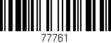 Código de barras (EAN, GTIN, SKU, ISBN): '77761'