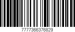 Código de barras (EAN, GTIN, SKU, ISBN): '7777366376829'