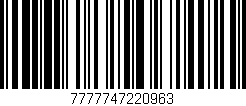 Código de barras (EAN, GTIN, SKU, ISBN): '7777747220963'