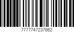 Código de barras (EAN, GTIN, SKU, ISBN): '7777747237862'