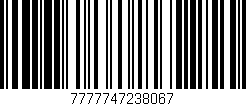 Código de barras (EAN, GTIN, SKU, ISBN): '7777747238067'