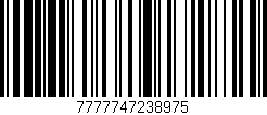 Código de barras (EAN, GTIN, SKU, ISBN): '7777747238975'