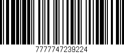 Código de barras (EAN, GTIN, SKU, ISBN): '7777747239224'