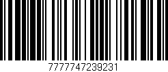 Código de barras (EAN, GTIN, SKU, ISBN): '7777747239231'