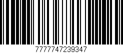 Código de barras (EAN, GTIN, SKU, ISBN): '7777747239347'