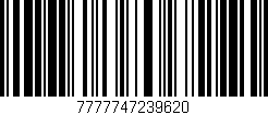 Código de barras (EAN, GTIN, SKU, ISBN): '7777747239620'