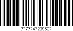 Código de barras (EAN, GTIN, SKU, ISBN): '7777747239637'