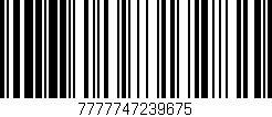 Código de barras (EAN, GTIN, SKU, ISBN): '7777747239675'
