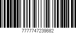 Código de barras (EAN, GTIN, SKU, ISBN): '7777747239682'