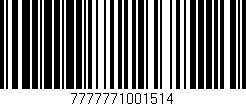 Código de barras (EAN, GTIN, SKU, ISBN): '7777771001514'