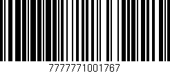 Código de barras (EAN, GTIN, SKU, ISBN): '7777771001767'