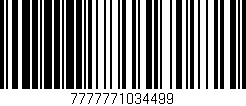 Código de barras (EAN, GTIN, SKU, ISBN): '7777771034499'