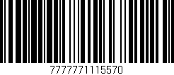 Código de barras (EAN, GTIN, SKU, ISBN): '7777771115570'
