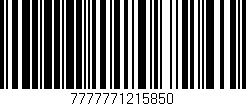 Código de barras (EAN, GTIN, SKU, ISBN): '7777771215850'