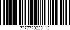 Código de barras (EAN, GTIN, SKU, ISBN): '7777773223112'