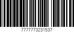 Código de barras (EAN, GTIN, SKU, ISBN): '7777773231537'