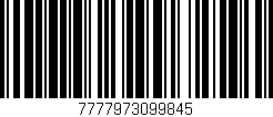 Código de barras (EAN, GTIN, SKU, ISBN): '7777973099845'