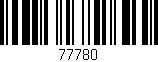 Código de barras (EAN, GTIN, SKU, ISBN): '77780'