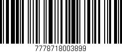 Código de barras (EAN, GTIN, SKU, ISBN): '7778718003899'