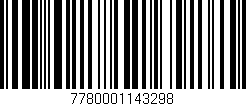 Código de barras (EAN, GTIN, SKU, ISBN): '7780001143298'
