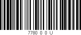 Código de barras (EAN, GTIN, SKU, ISBN): '7780_0_0_U'