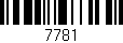 Código de barras (EAN, GTIN, SKU, ISBN): '7781'