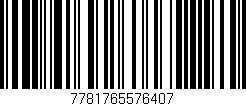Código de barras (EAN, GTIN, SKU, ISBN): '7781765576407'