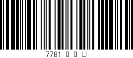 Código de barras (EAN, GTIN, SKU, ISBN): '7781_0_0_U'