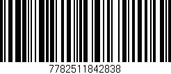 Código de barras (EAN, GTIN, SKU, ISBN): '7782511842838'