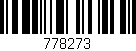 Código de barras (EAN, GTIN, SKU, ISBN): '778273'