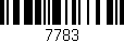 Código de barras (EAN, GTIN, SKU, ISBN): '7783'