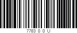 Código de barras (EAN, GTIN, SKU, ISBN): '7783_0_0_U'