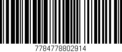 Código de barras (EAN, GTIN, SKU, ISBN): '7784778802914'