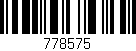 Código de barras (EAN, GTIN, SKU, ISBN): '778575'