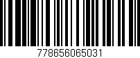 Código de barras (EAN, GTIN, SKU, ISBN): '778656065031'