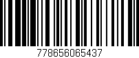 Código de barras (EAN, GTIN, SKU, ISBN): '778656065437'