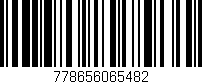 Código de barras (EAN, GTIN, SKU, ISBN): '778656065482'