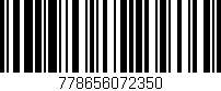 Código de barras (EAN, GTIN, SKU, ISBN): '778656072350'