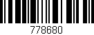 Código de barras (EAN, GTIN, SKU, ISBN): '778680'