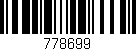 Código de barras (EAN, GTIN, SKU, ISBN): '778699'